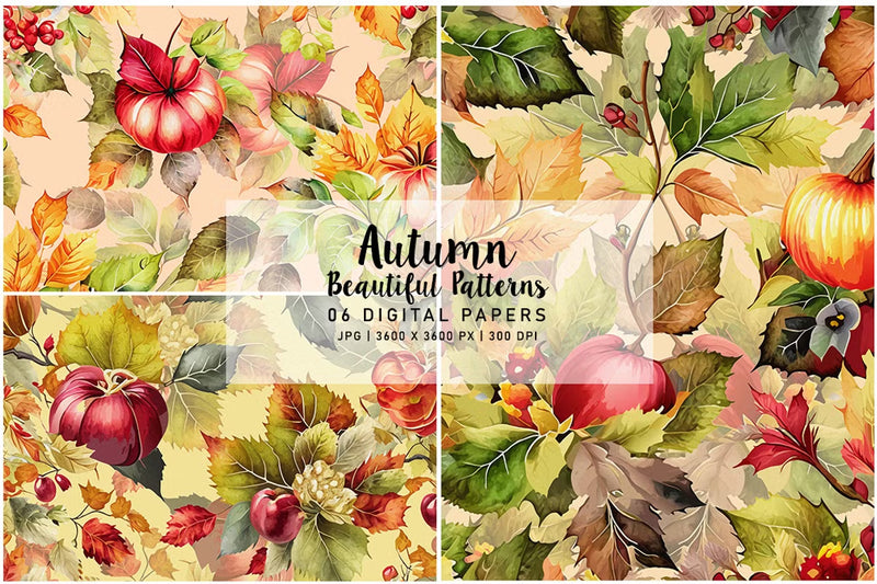 Beautiful Autumn Patterns - CraftNest - Digital Crafting and Art