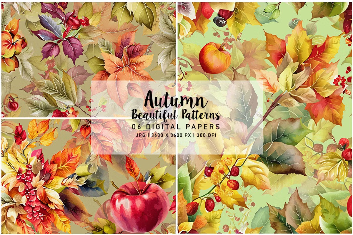 Beautiful Autumn Patterns - CraftNest - Digital Crafting and Art