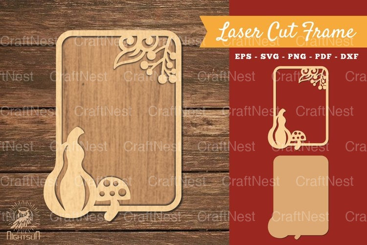 Autumn Laser Cut Frame SVG Bundle - CraftNest - Digital Crafting and Art