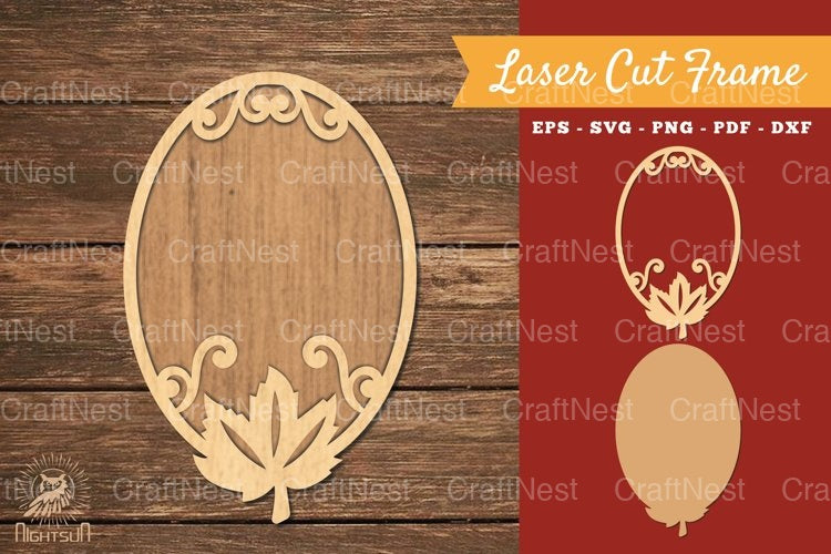 Autumn Leaves Laser Cut Frame Clipart Bundle - CraftNest - Digital Crafting and Art