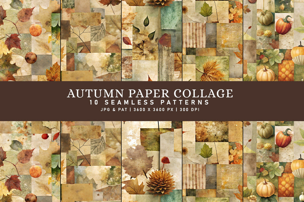 Autumn Paper Collage - CraftNest - Digital Crafting and Art