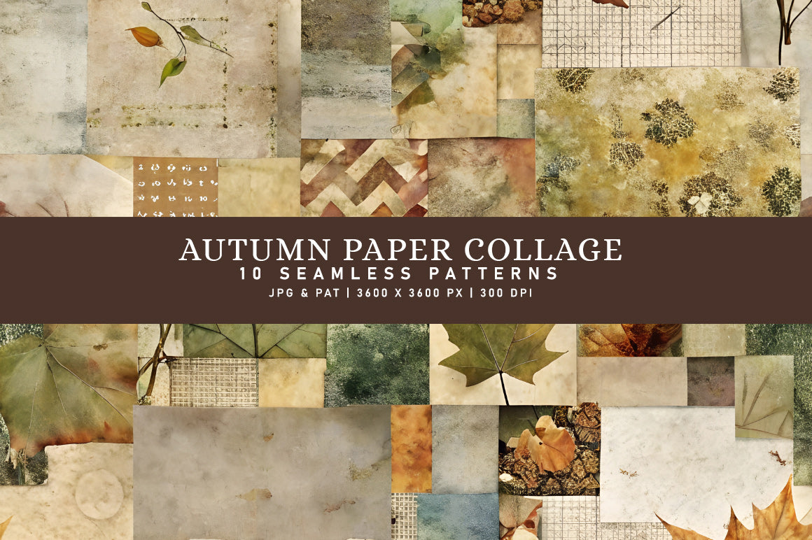 Autumn Paper Collage - CraftNest - Digital Crafting and Art