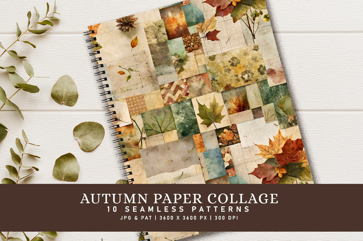 Autumn Paper Collage - CraftNest - Digital Crafting and Art