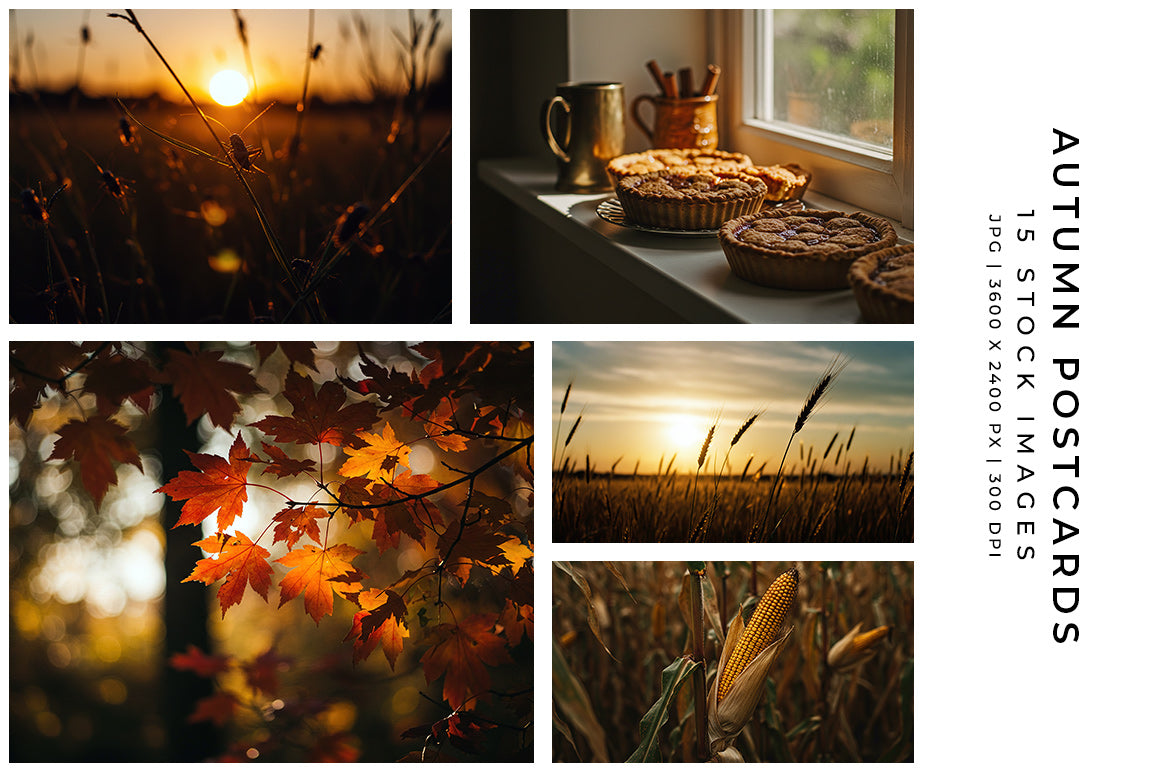 Autumn Postcards - Stock Images