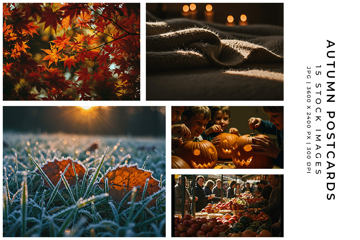 Autumn Postcards - Stock Images