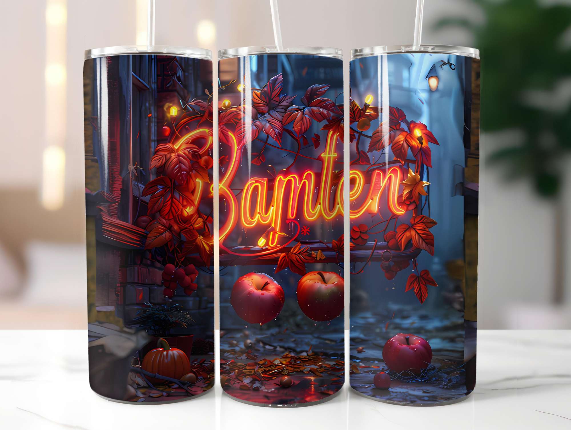 Autumn Apple 5 Tumbler Wrap - CraftNest - Digital Crafting and Art