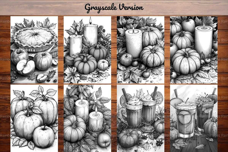 Autumn Apple Coloring Books - CraftNest - Digital Crafting and Art