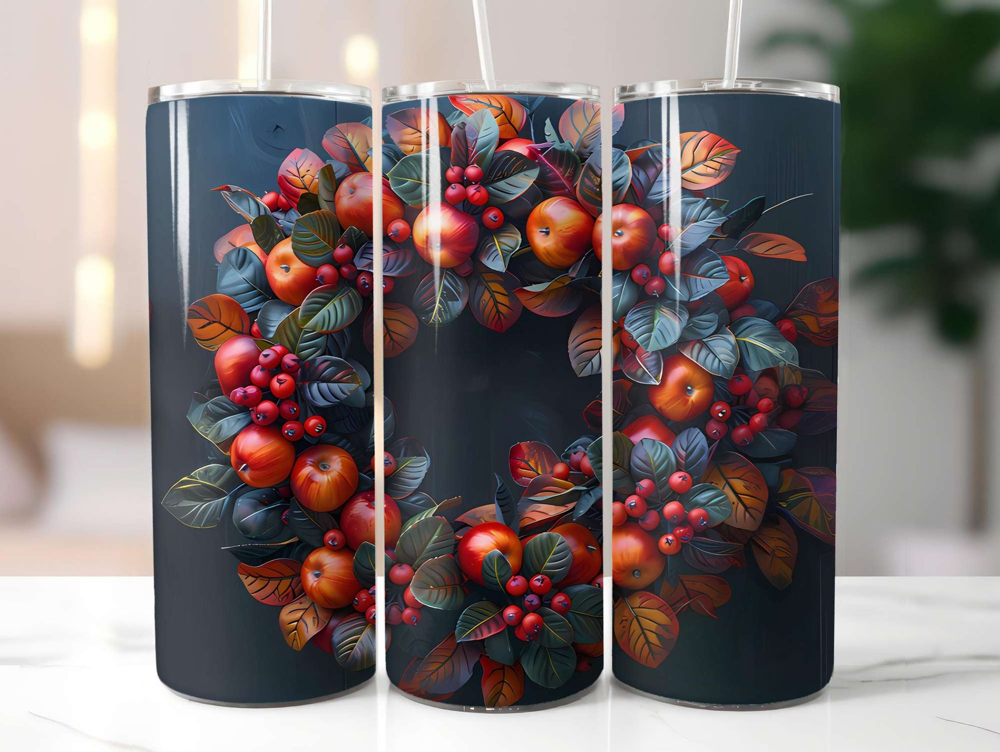 Autumn Apple 4 Tumbler Wrap - CraftNest - Digital Crafting and Art