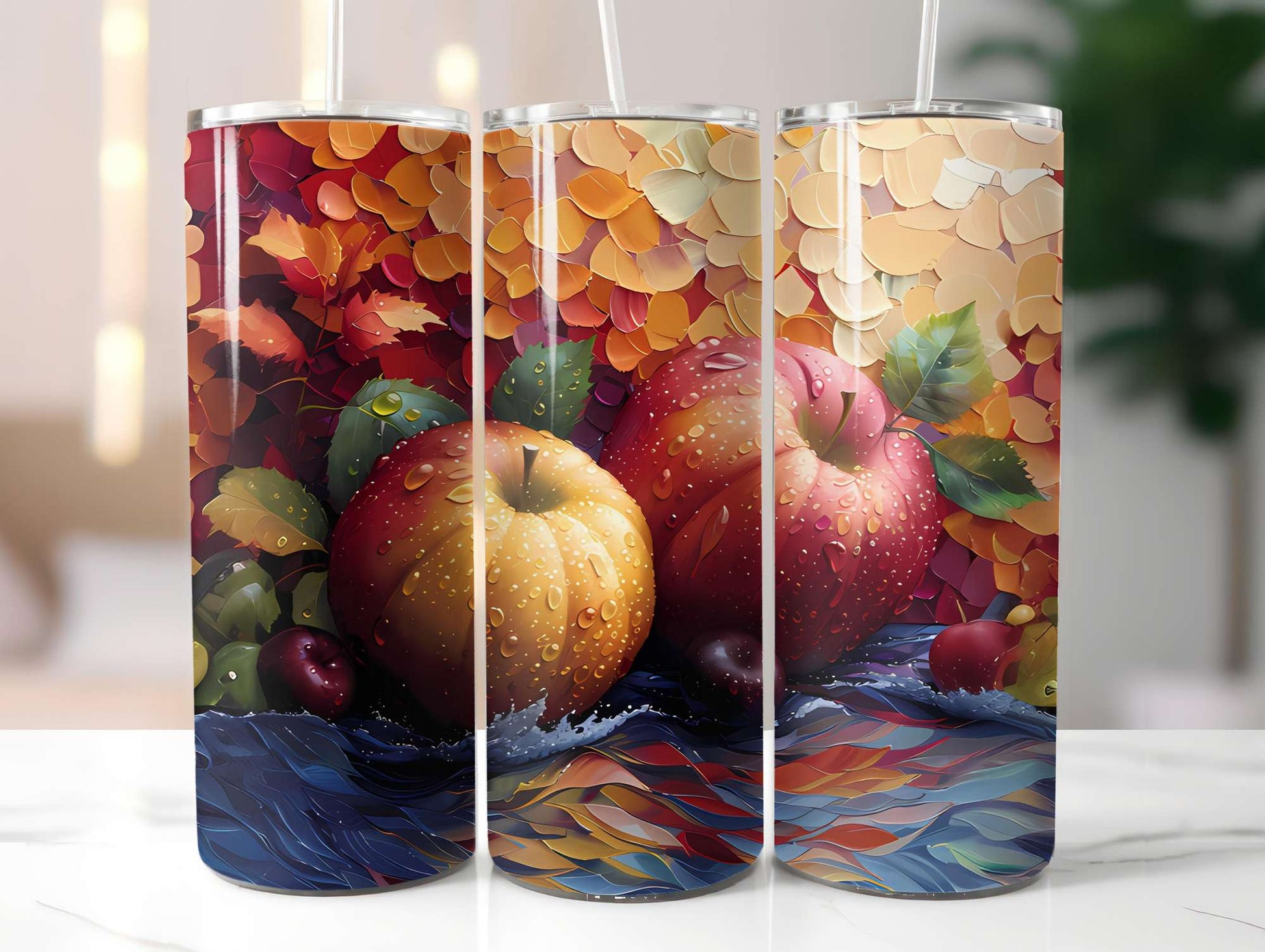 Autumn Apple 5 Tumbler Wrap - CraftNest - Digital Crafting and Art