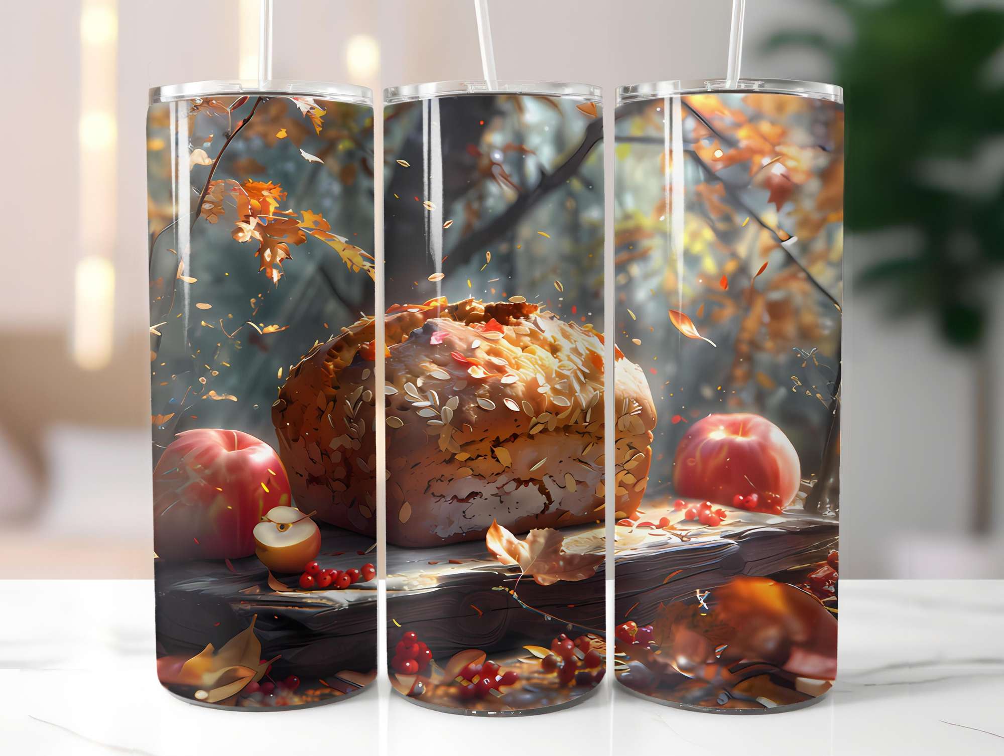 Autumn Apple 3 Tumbler Wrap - CraftNest - Digital Crafting and Art