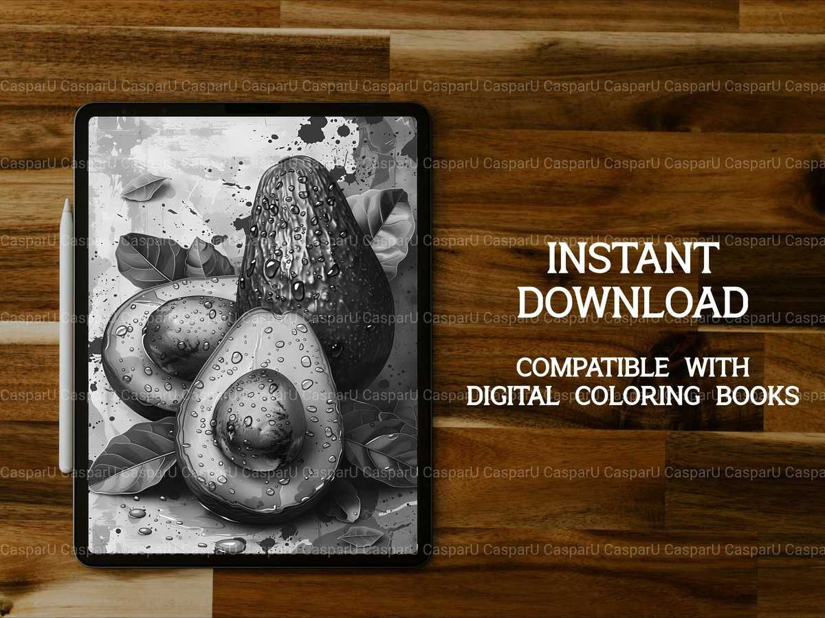 Avocado Coloring Books - CraftNest - Digital Crafting and Art