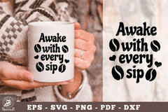 Awake with Every Sip Mug Design Clipart Bundle - CraftNest - Digital Crafting and Art
