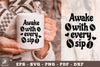 Awake with Every Sip Mug Design Clipart Bundle