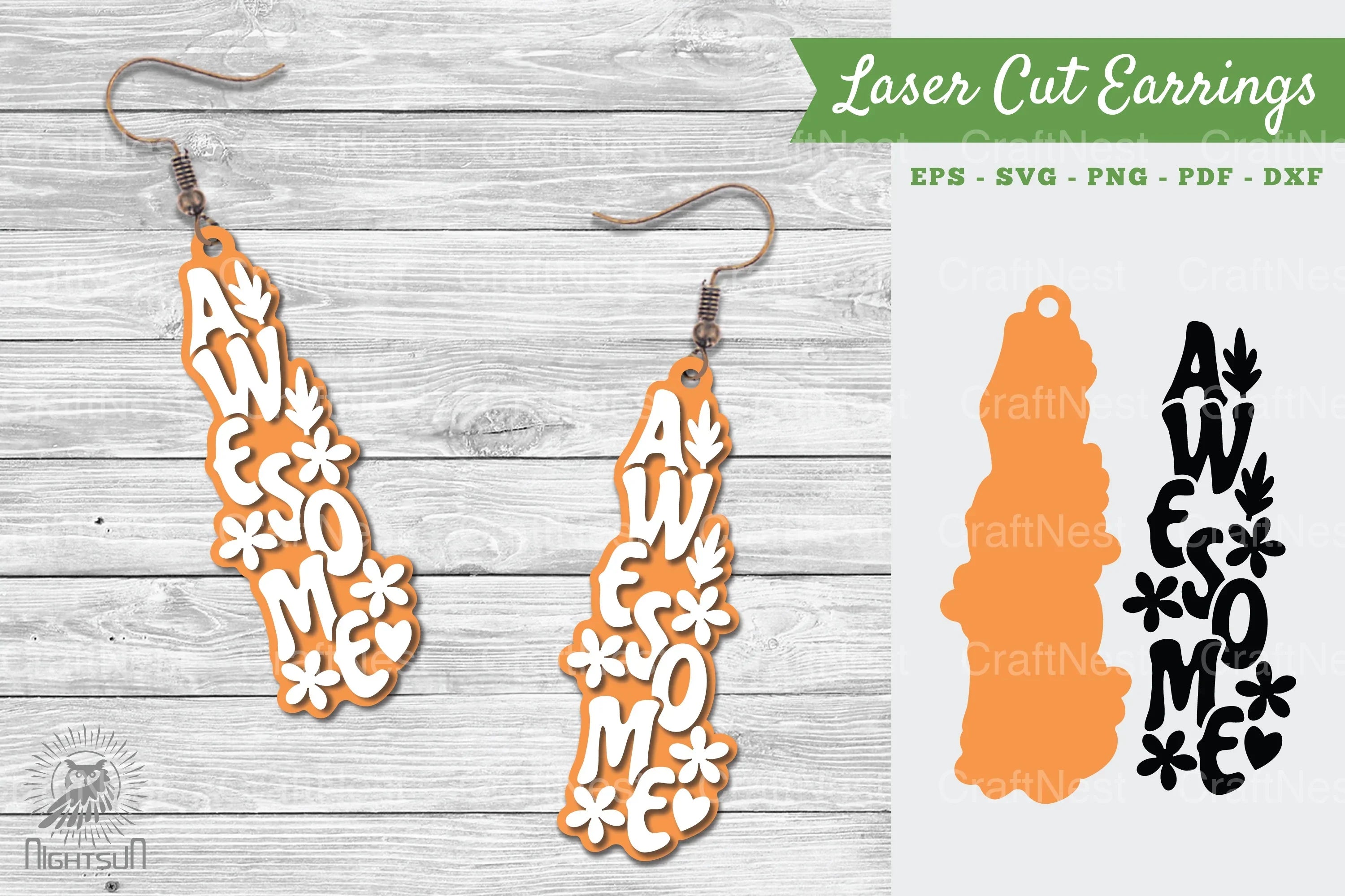 Awesome Laser Cut Earrings Clipart Bundle - CraftNest - Digital Crafting and Art