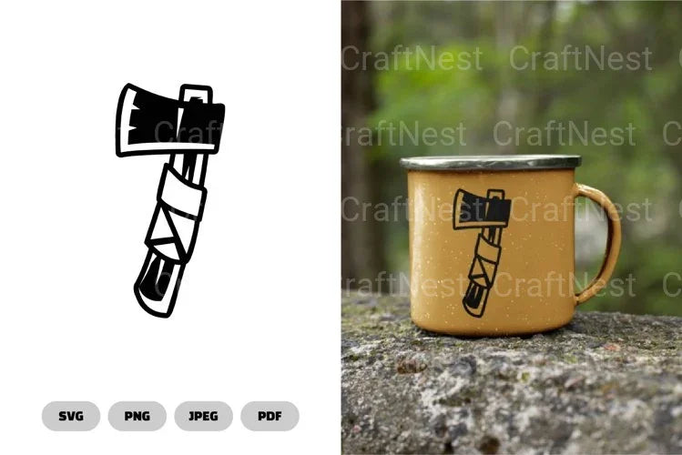 Axe Camping SVG Bundle - CraftNest - Digital Crafting and Art