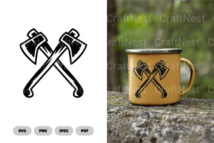 Axe Camping Clipart Bundle - CraftNest - Digital Crafting and Art