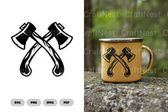 Axe Camping SVG Bundle - CraftNest - Digital Crafting and Art