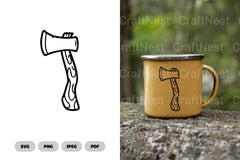 Axe Camping SVG Bundle - CraftNest - Digital Crafting and Art