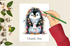 Cute Penguin Christmas Clipart Bundle 2 - CraftNest - Digital Crafting and Art
