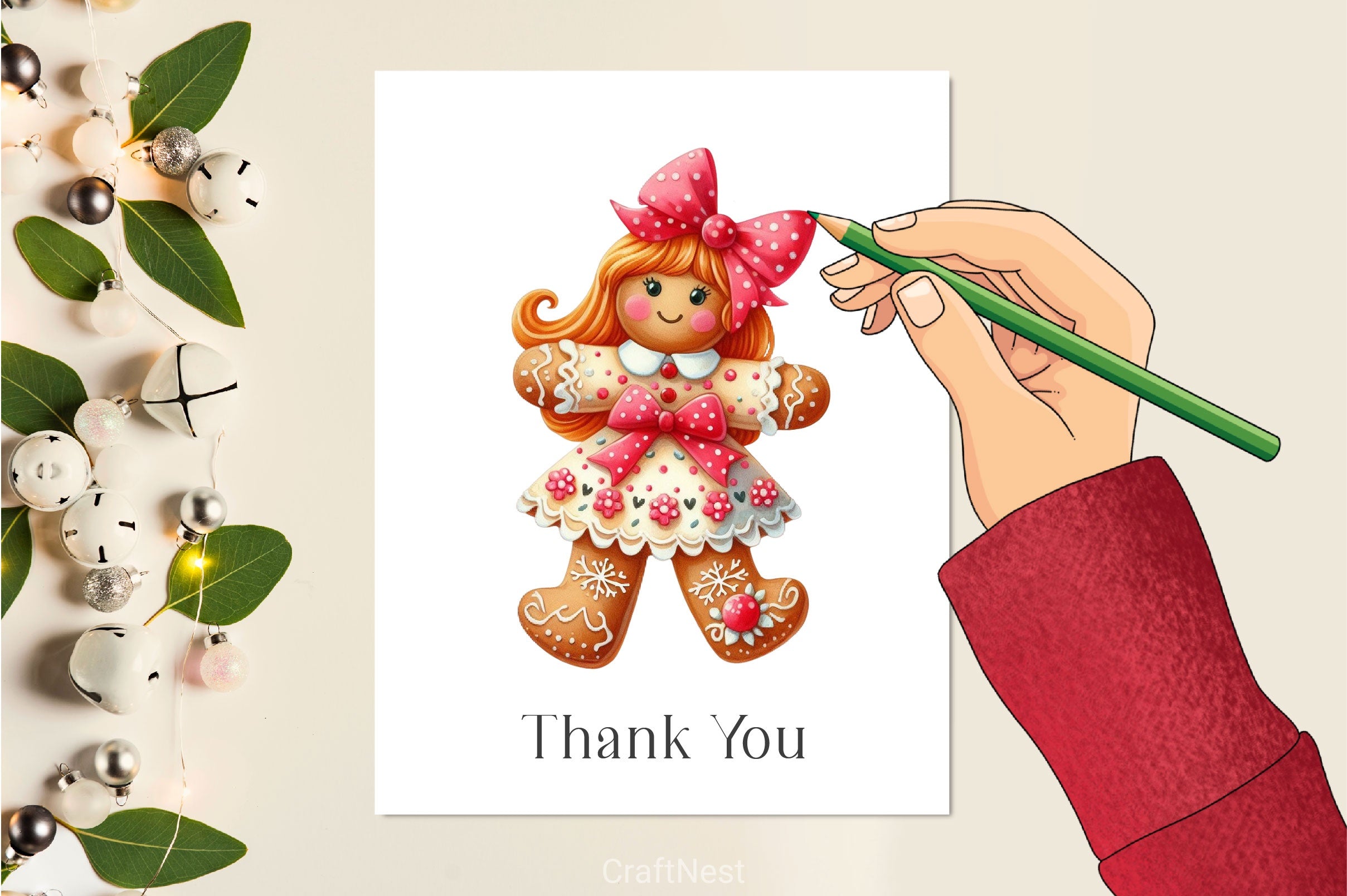 Christmas Gingerbread Cookie Clipart Bundle - CraftNest - Digital Crafting and Art