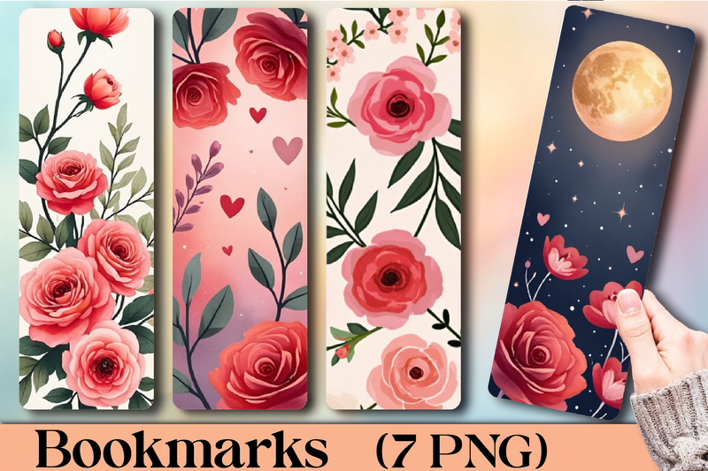 Valentine's Day Rose Bookmark Journal - CraftNest - Digital Crafting and Art