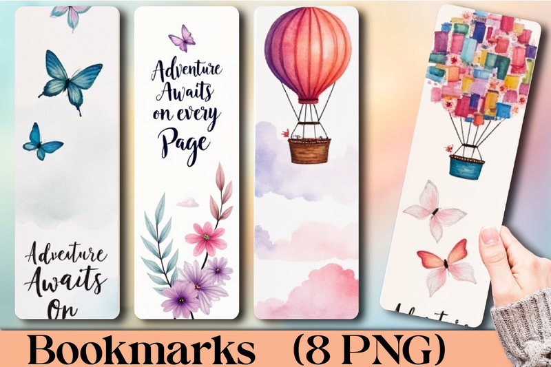 Dreamy Pastel Bookmark Set - CraftNest - Digital Crafting and Art