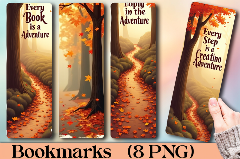 Autumn Walk Bookmark Journal - CraftNest - Digital Crafting and Art