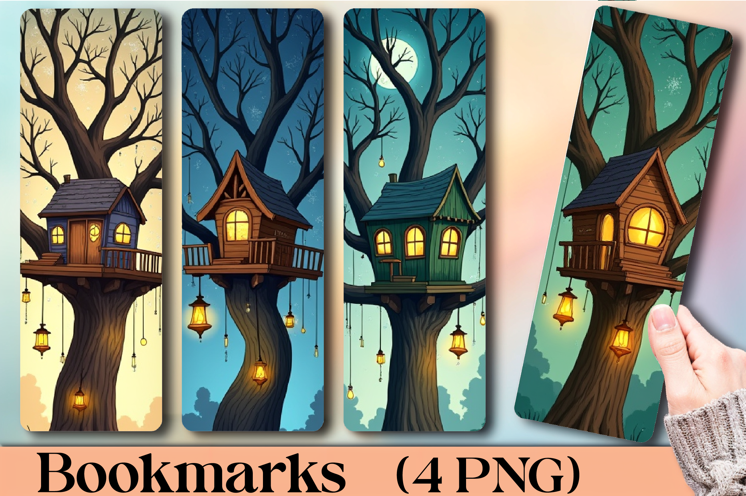 Enchanted Treehouse Bookmark Journal - CraftNest - Digital Crafting and Art