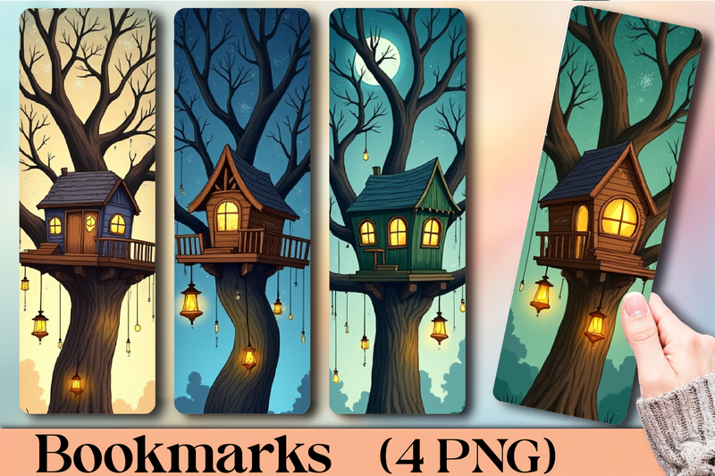 Enchanted Treehouse Bookmark Journal - CraftNest - Digital Crafting and Art