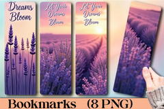 Lavender Fields Bookmark Journal - CraftNest - Digital Crafting and Art