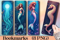 Underwater Fantasy Bookmark Journal - CraftNest - Digital Crafting and Art