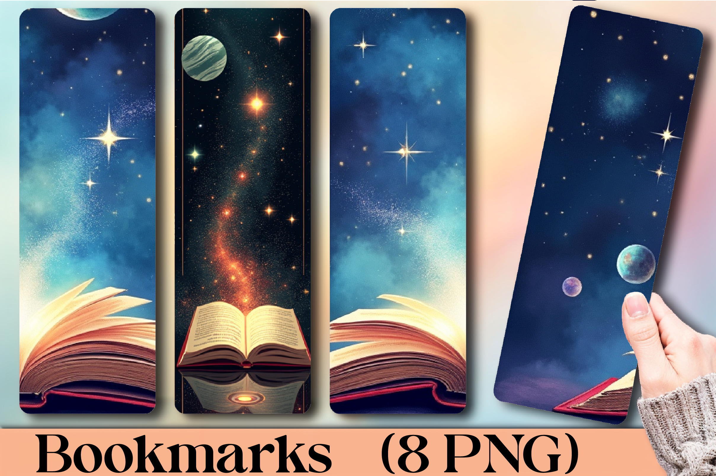 Celestial Stars Bookmark Junk Journal - CraftNest - Digital Crafting and Art