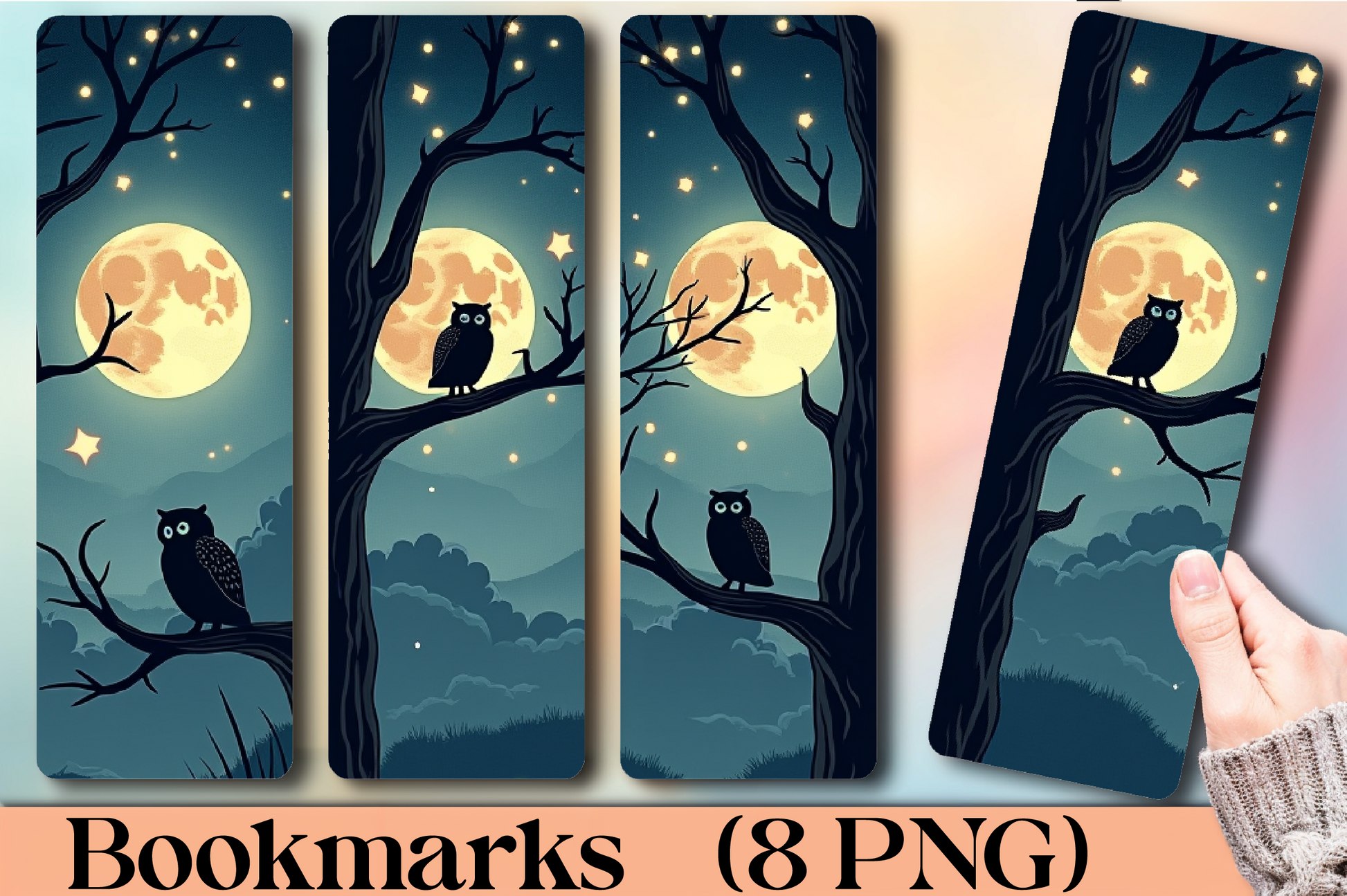 Magical Owl Wisdom Bookmark Journal - CraftNest - Digital Crafting and Art