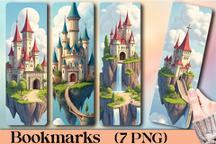 Fantasy Castle Sky Bookmark Journal - CraftNest - Digital Crafting and Art