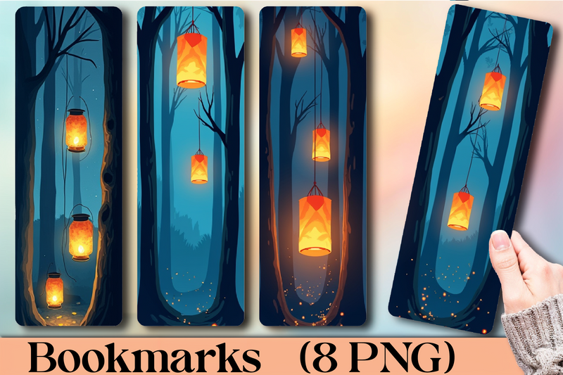 Lanterns In The Dark Bookmark Journal - CraftNest - Digital Crafting and Art