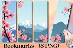 Cherry Blossom Breeze Bookmark Journal - CraftNest - Digital Crafting and Art
