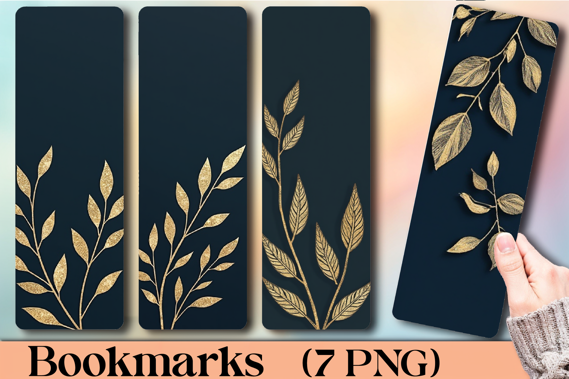 Gold Foil Valentine's Bookmarks Journal - CraftNest - Digital Crafting and Art