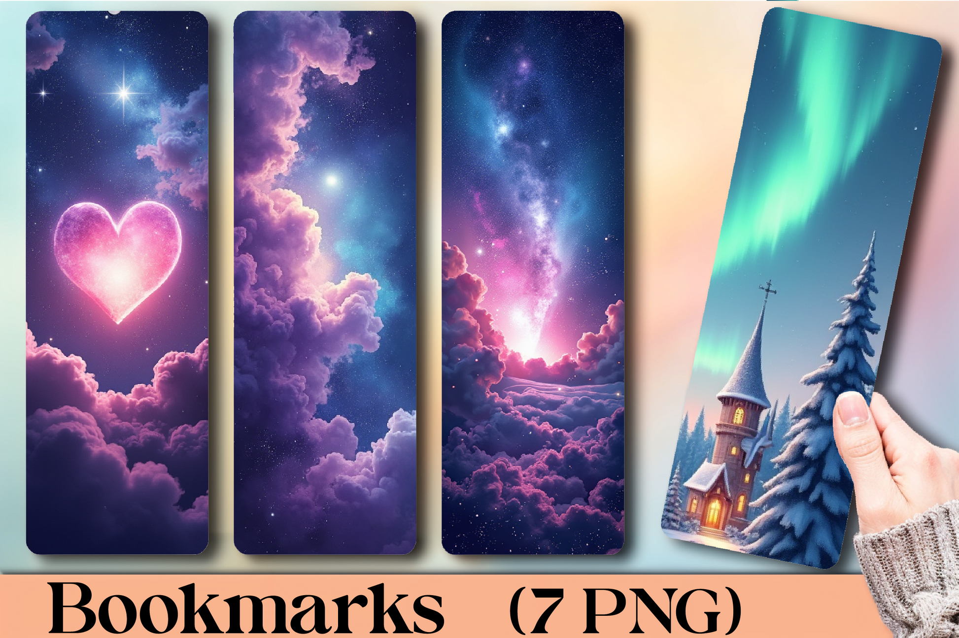 Dreamy Galaxy Bookmarks Journal - CraftNest - Digital Crafting and Art