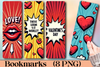 Valentine's Day Pop Art Bookmark Journal