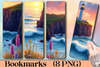 Abstract Gradient Waves Bookmark Set