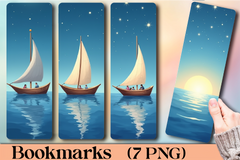 Romantic Sailboat Bookmark Journal - CraftNest - Digital Crafting and Art