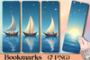 Romantic Sailboat Bookmark Journal