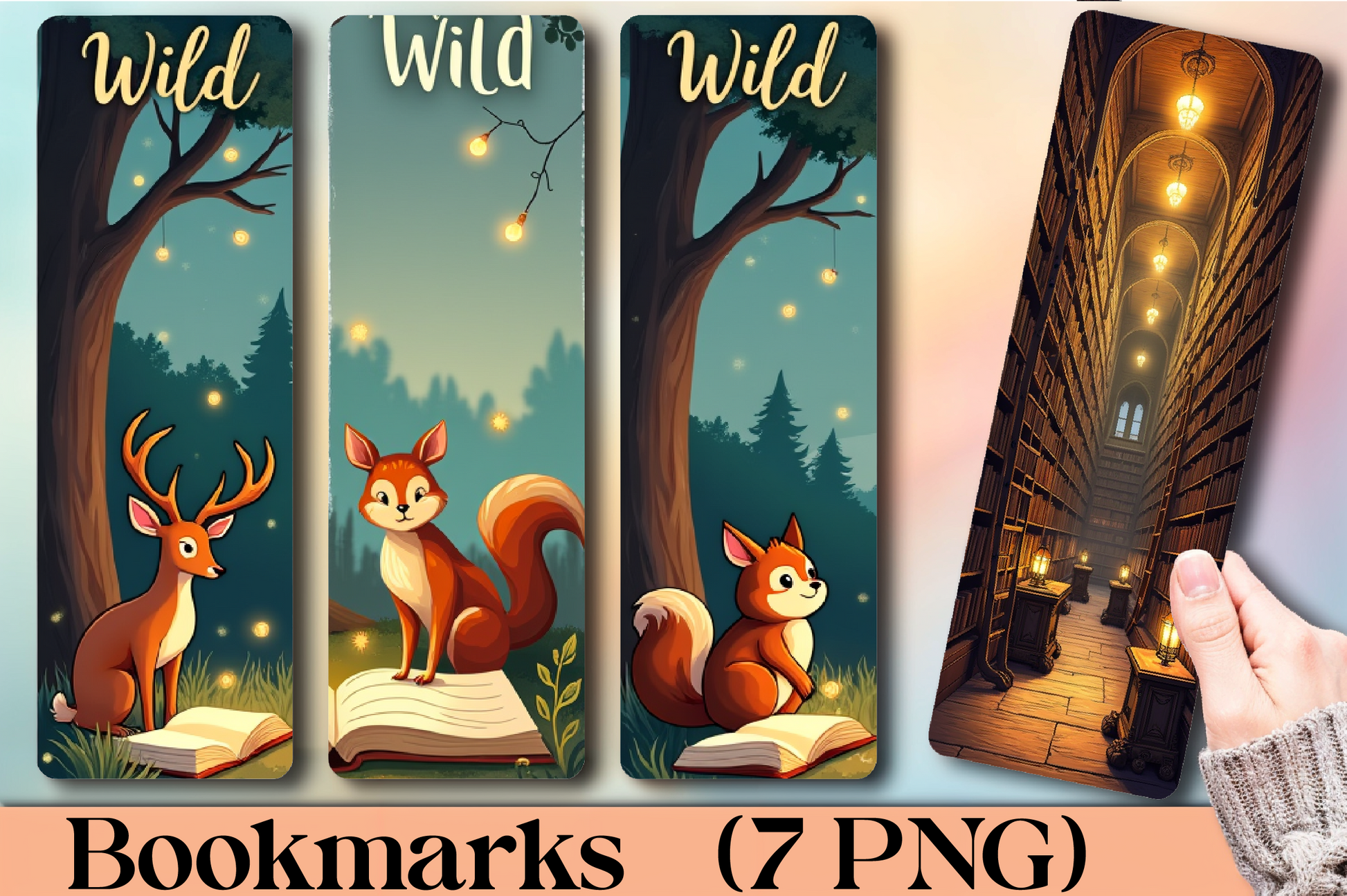 Animal Gathering Bookmark Journal - CraftNest - Digital Crafting and Art