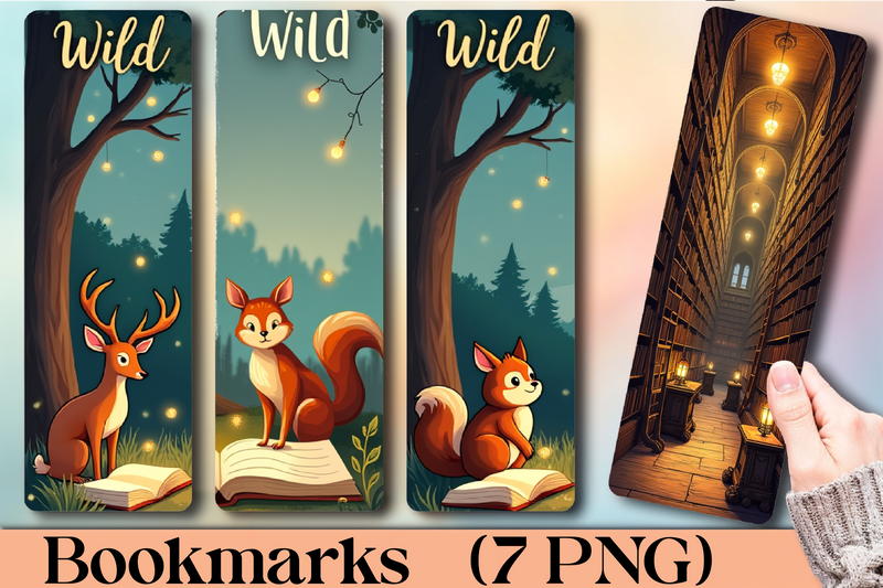 Animal Gathering Bookmark Journal - CraftNest - Digital Crafting and Art
