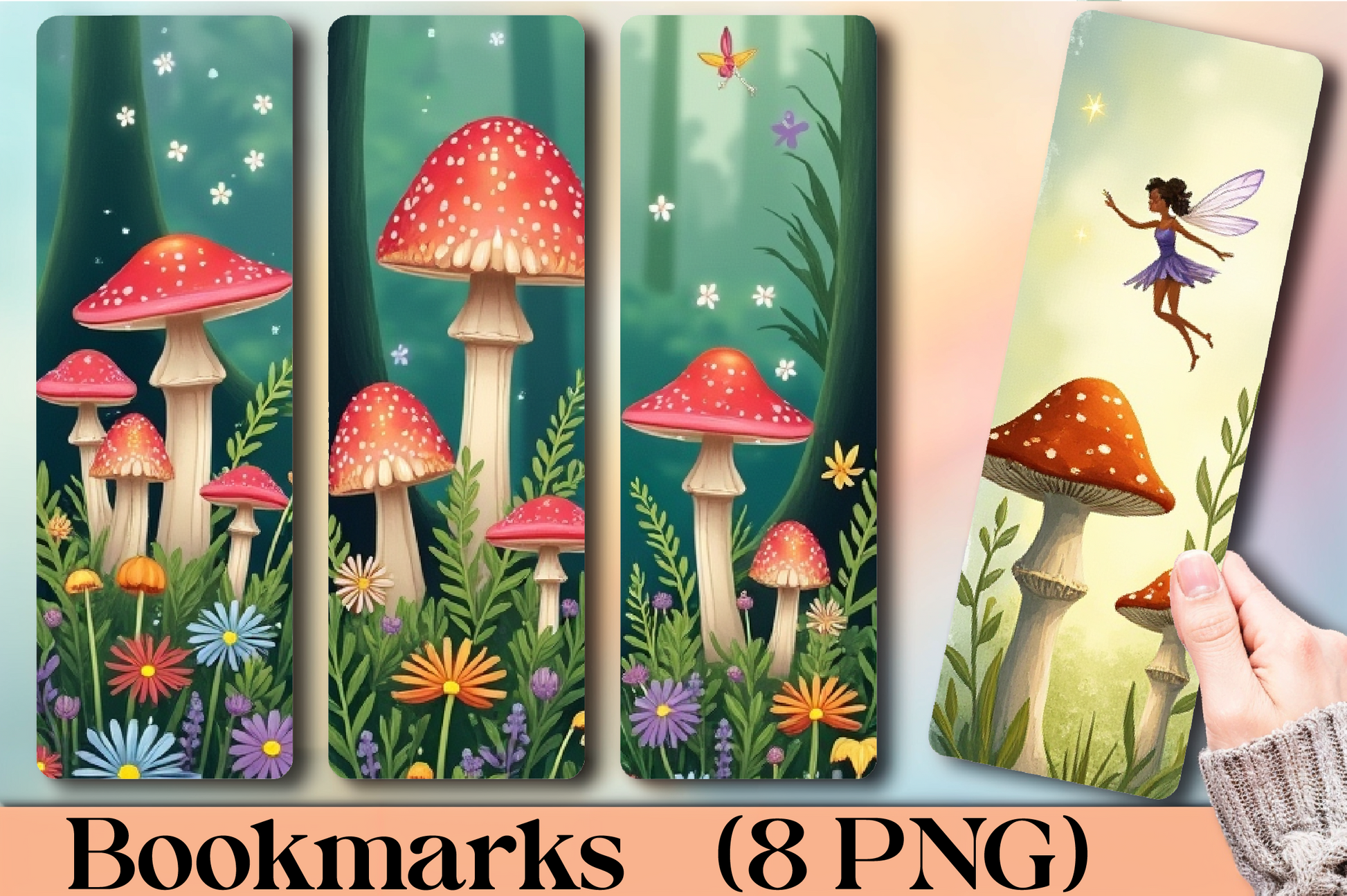 Forest Fairy Glade Bookmark Journal - CraftNest - Digital Crafting and Art