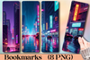 Neon Cityscape Bookmark Journal
