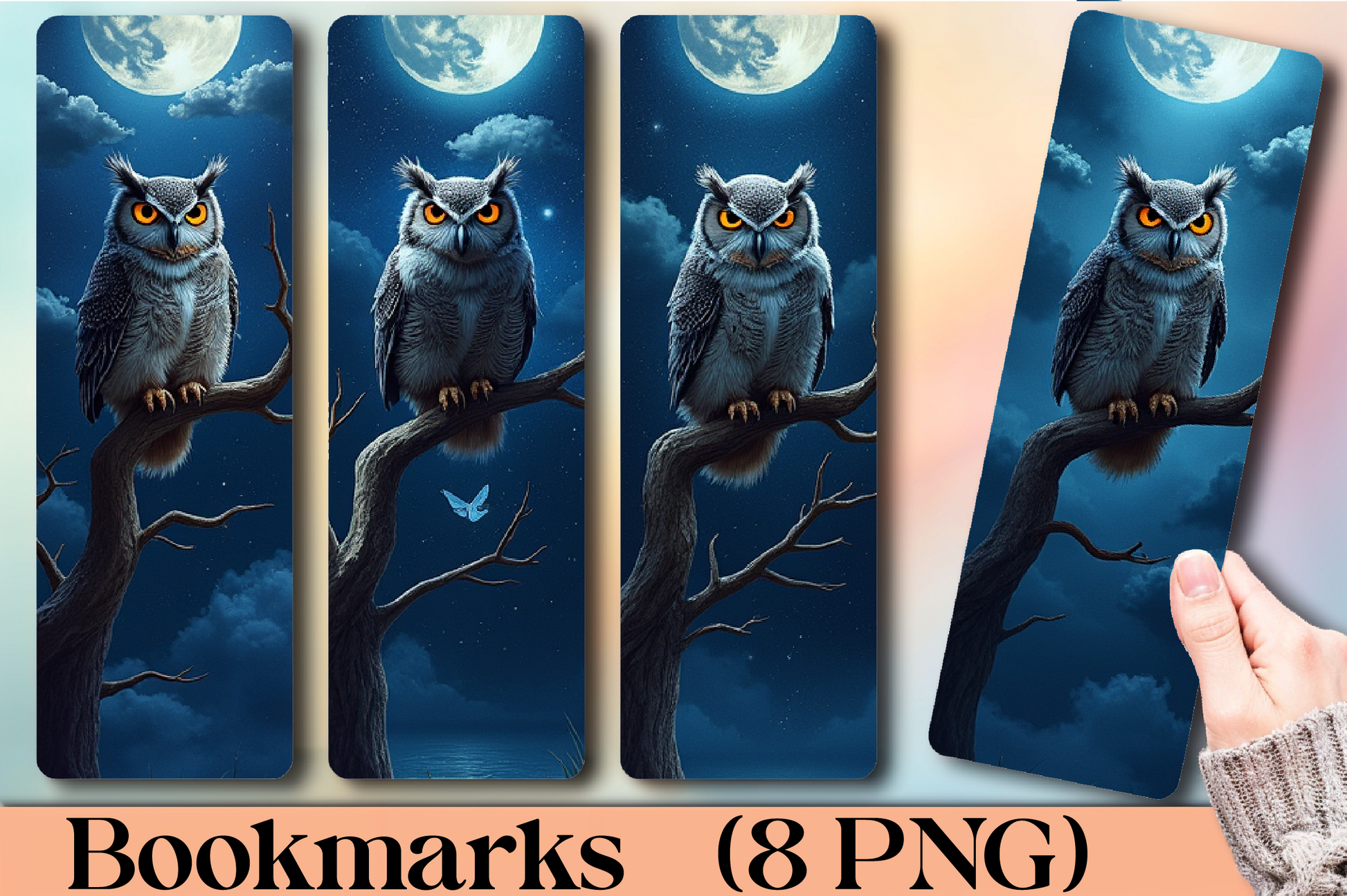 Magical Owl Wisdom Bookmark Journal 1 - CraftNest - Digital Crafting and Art