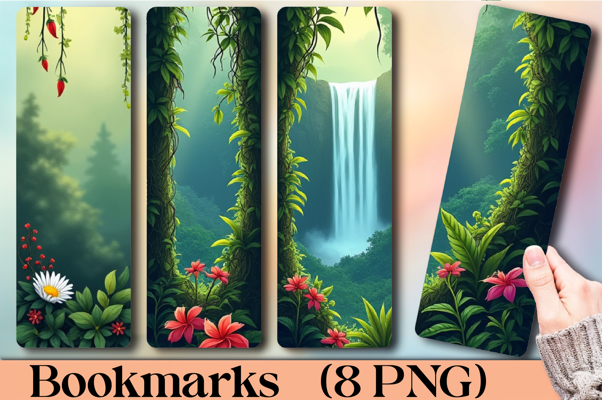 Tropical Jungle Adventure Bookmark Journal - CraftNest - Digital Crafting and Art