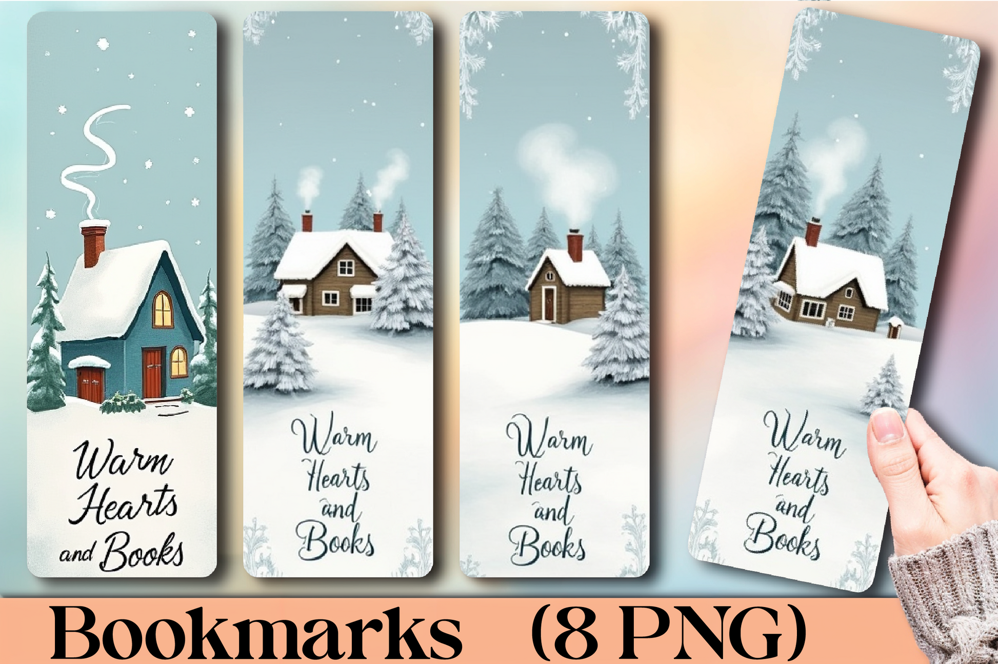 Snowy Winter Wonderland Bookmark Journal - CraftNest - Digital Crafting and Art