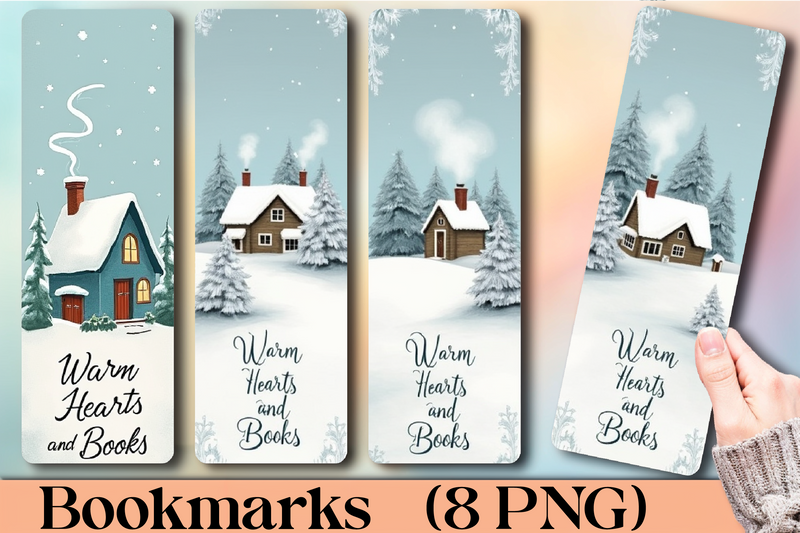 Snowy Winter Wonderland Bookmark Journal - CraftNest - Digital Crafting and Art